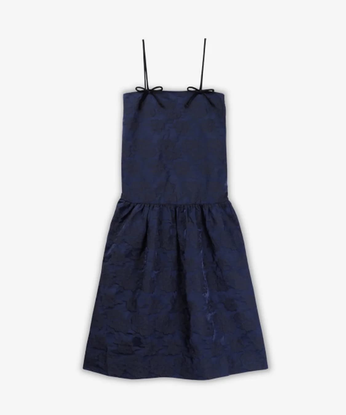 GANNI 보타니컬 자카드 스트랩 미디 원피스 상품이미지4