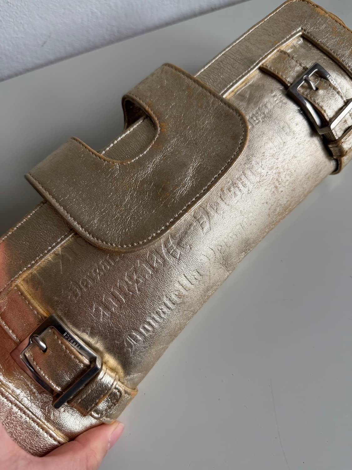 90s 베르사체 골드 클러치 백 상품이미지3