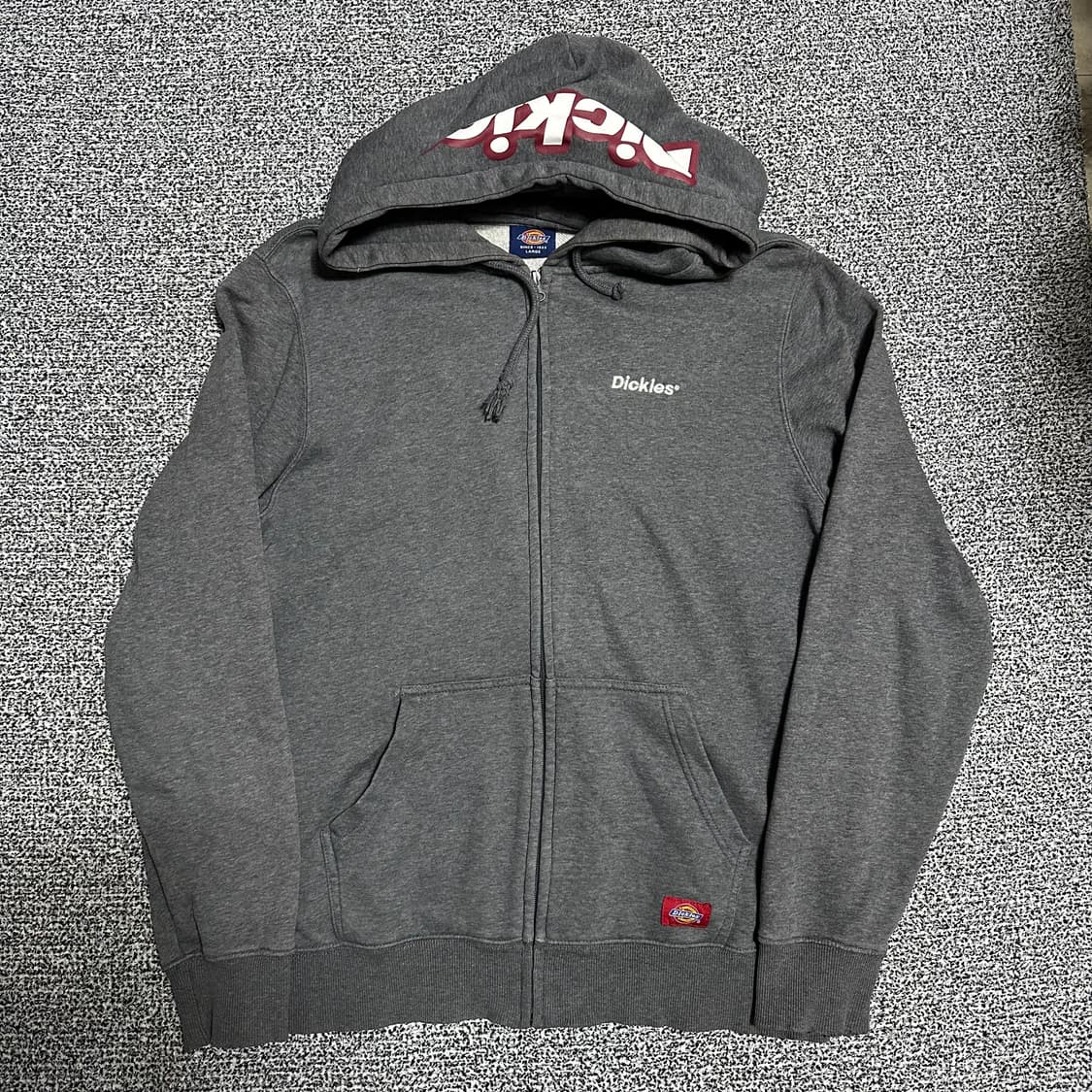 (L) 디키즈 후드집업 그레이 상품이미지1