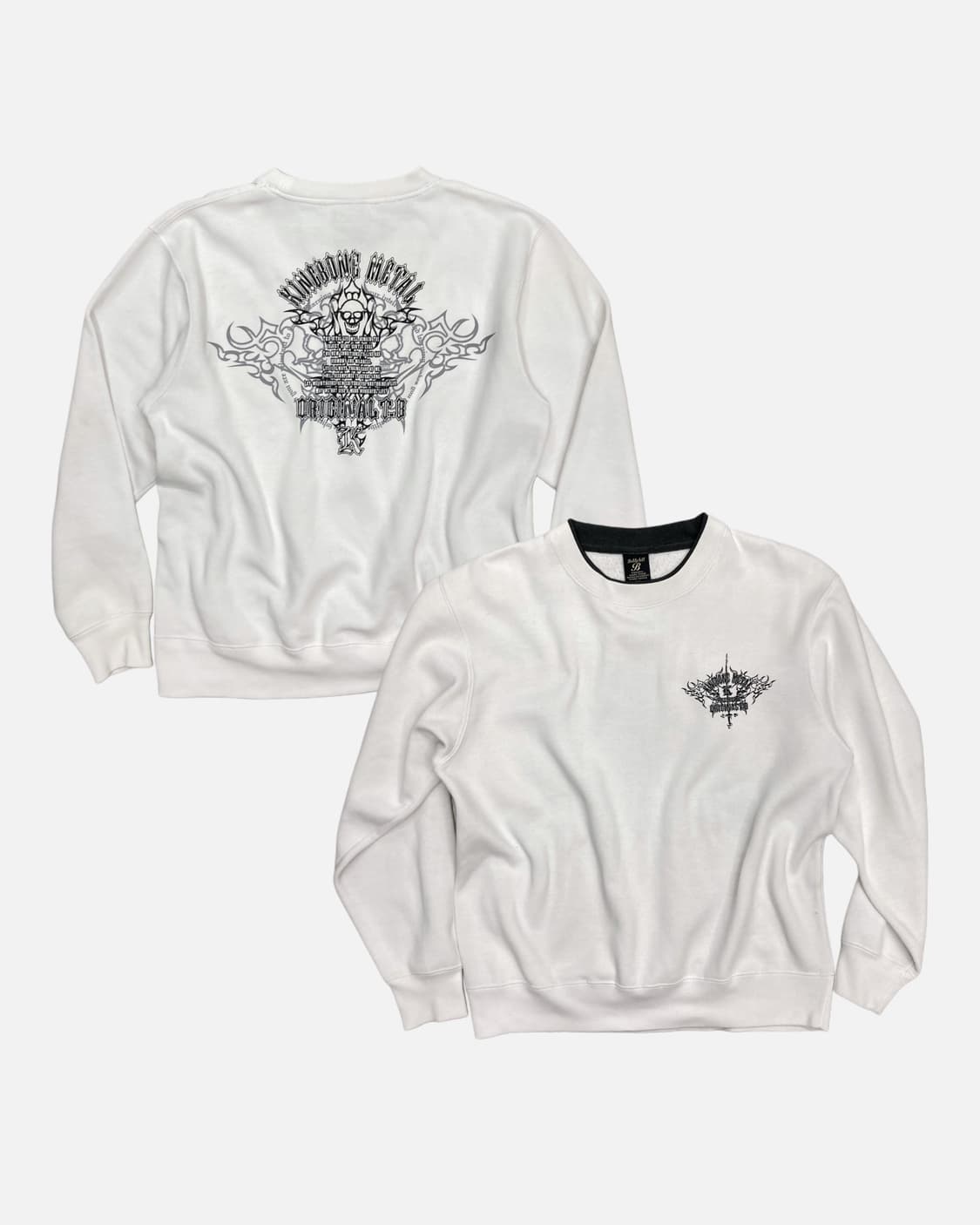 punk trival white sweatshirt 상품이미지1