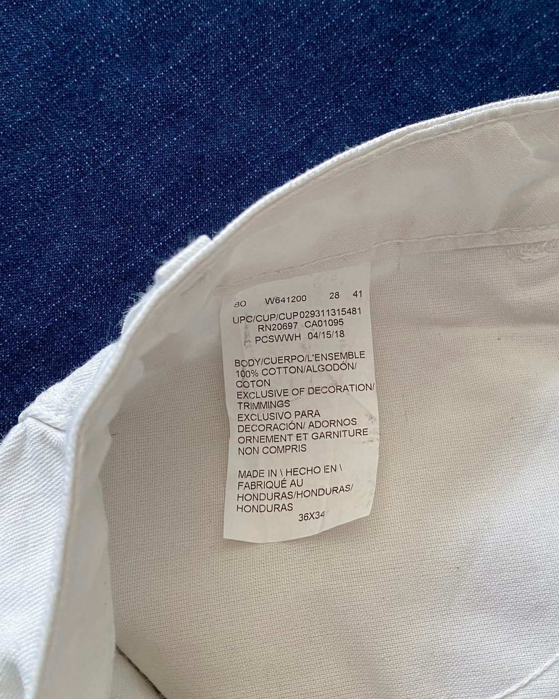 디키즈 화이트 카펜터 페인터 워크 팬츠 YC-029 상품이미지10