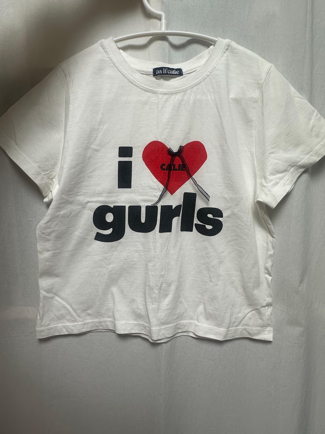 애즈이프캘리 CALIE GURLS T-SHIRT 캘리 걸즈 티셔츠 상품이미지1