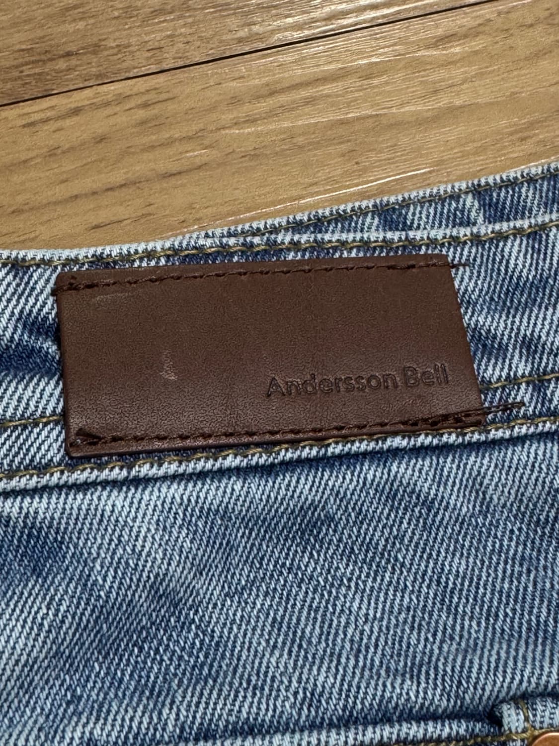 [28]앤더슨벨 더블니 데님 카고 쇼츠 반바지 상품이미지4