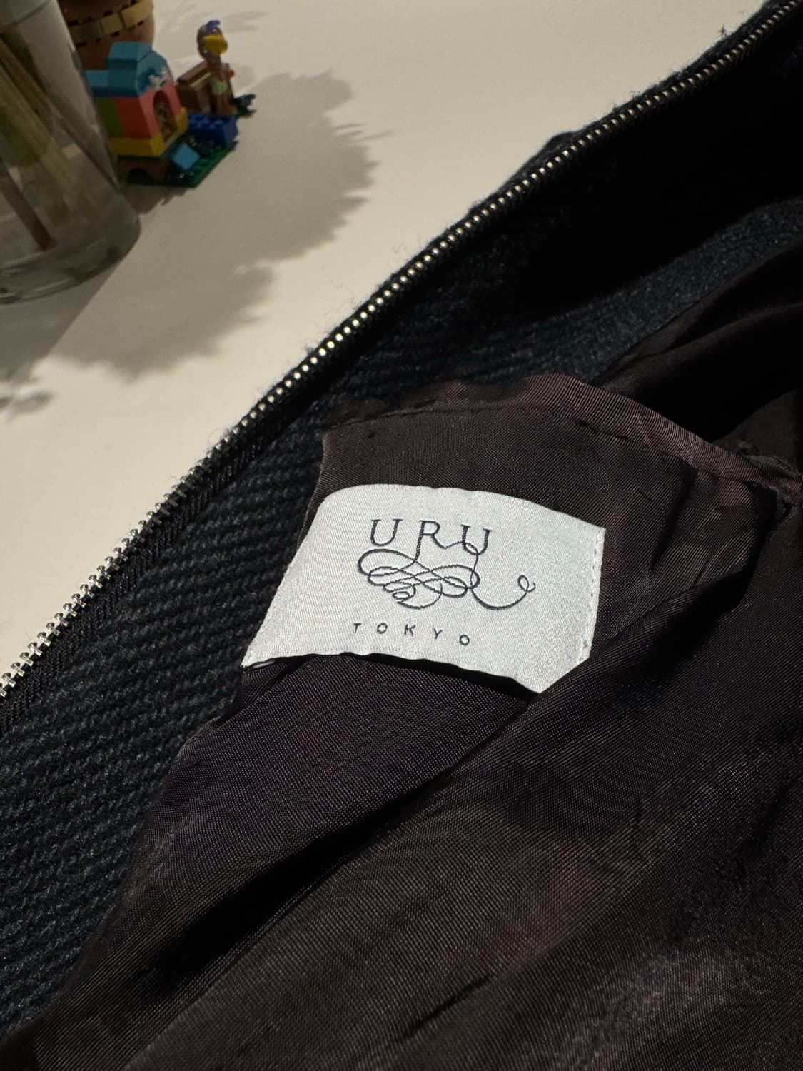 Uru tokyo 우루도쿄 트위드 울 집업 블루종 상품이미지4