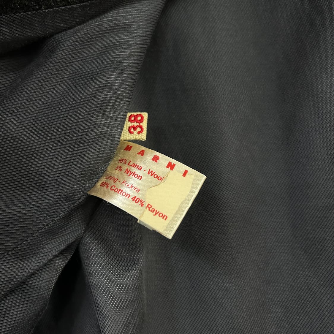마르니 그레이 울 자켓 상품이미지8