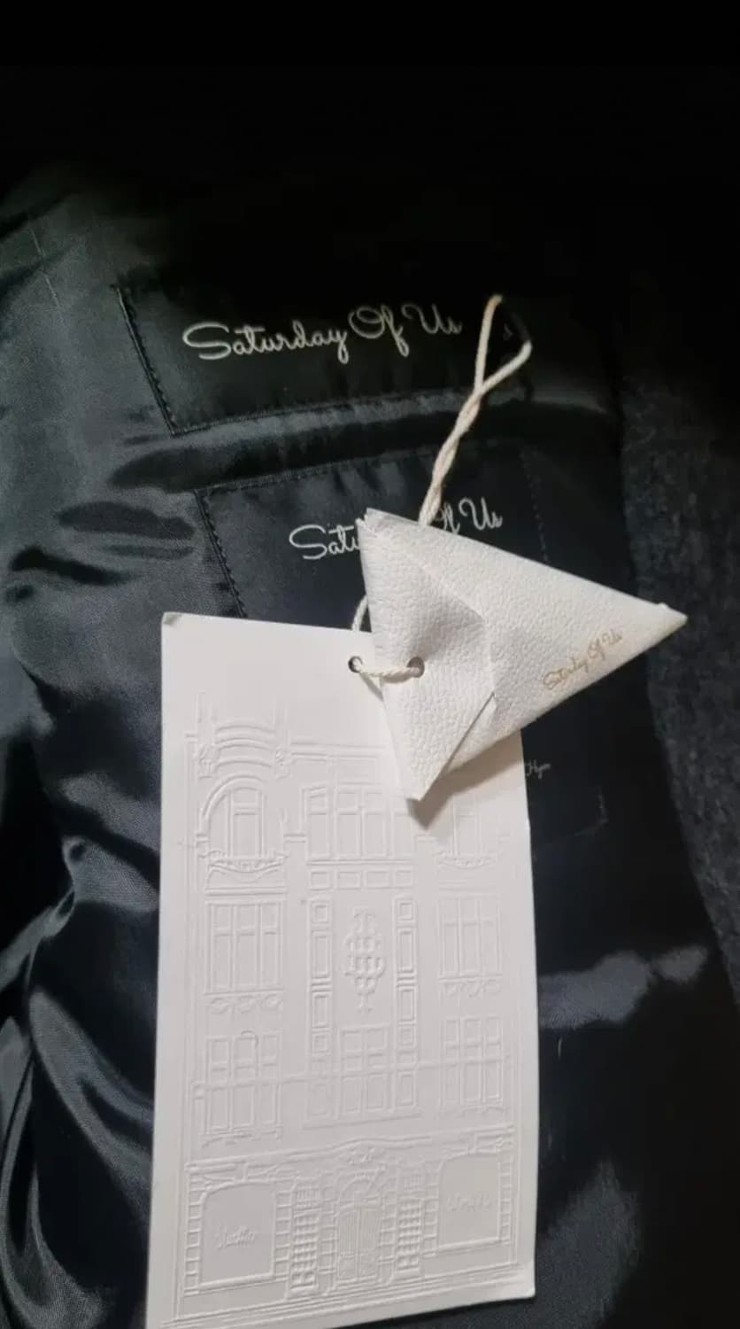 stu 엠브로더리 패디드봄버 차콜 m 새상품 상품이미지4