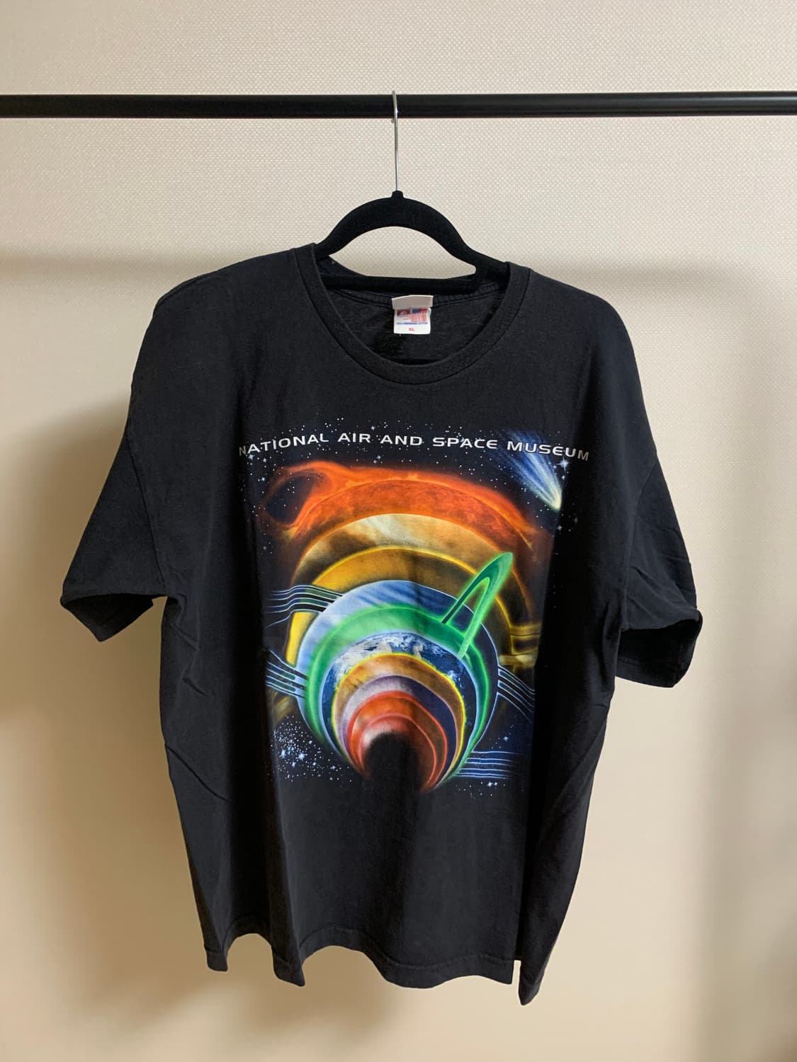 빈티지 8-90s USA 뮤지엄 블랙 반팔 티셔츠 상품이미지1