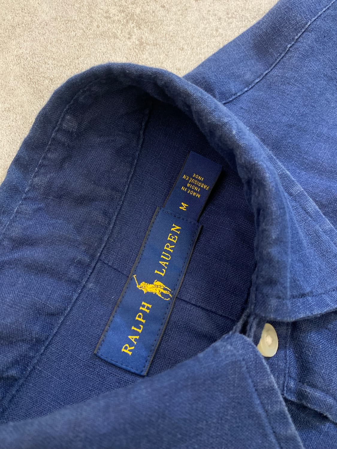 [M] Polo Ralph Lauren 폴로 랄프로렌 네이비 리넨셔츠 상품이미지7