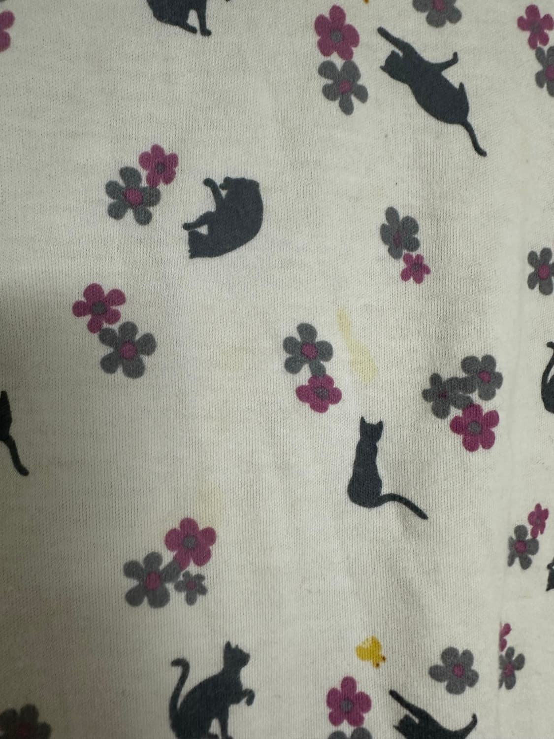 모리걸 하구미 빈티지 고양이 티셔츠 상품이미지2