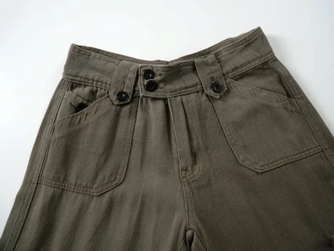 새상품) 로우라이즈 블랙 카고 팬츠 S 상품이미지8