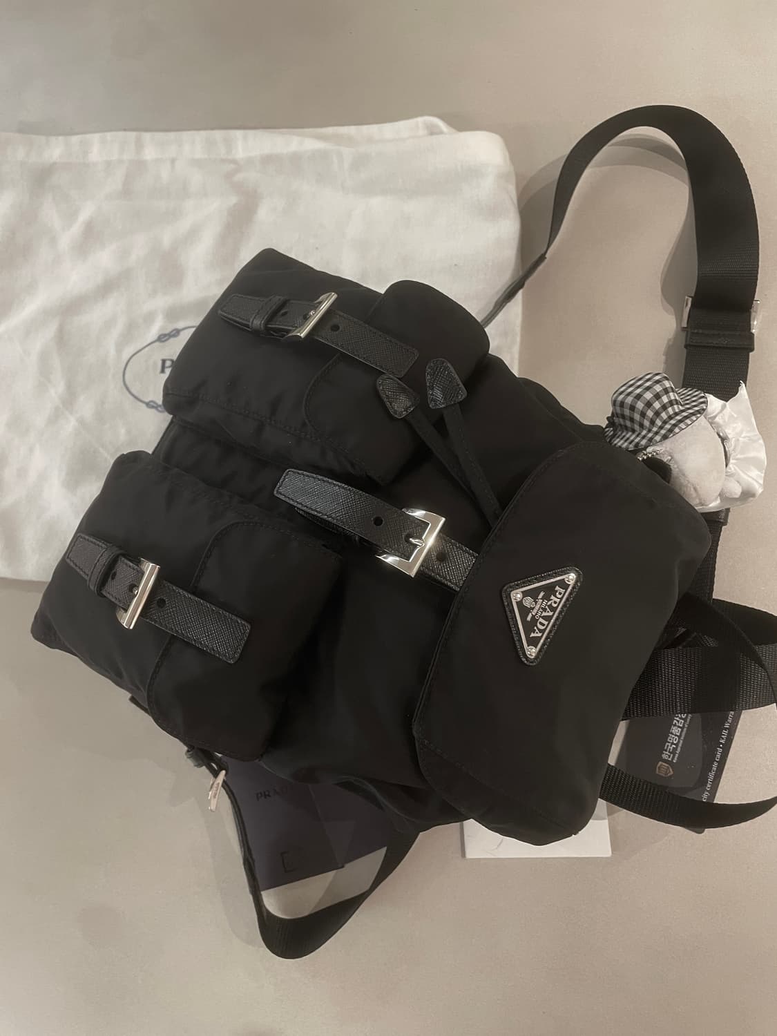 정품 프라다 백팩 스몰 신형  상품이미지5