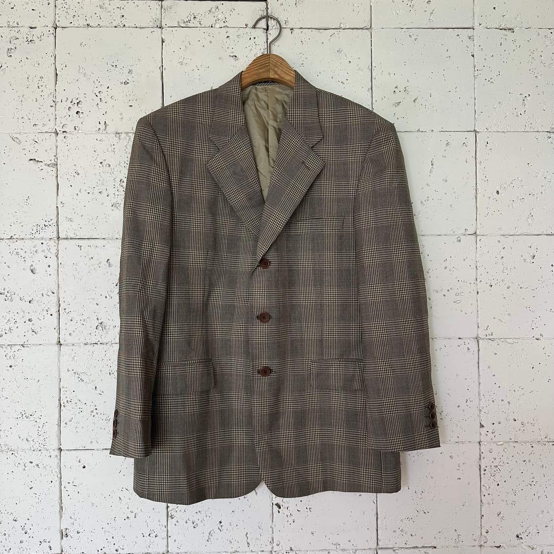 100 YSL 입생로랑 체크 블레이저 상품이미지1