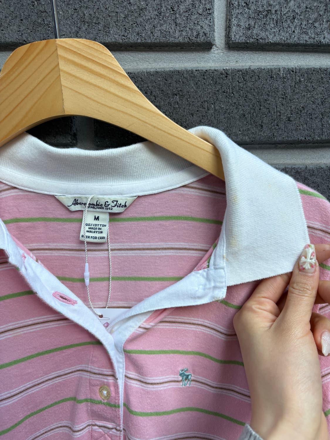 아베크롬비 핑크 단가라 카라티 상품이미지7