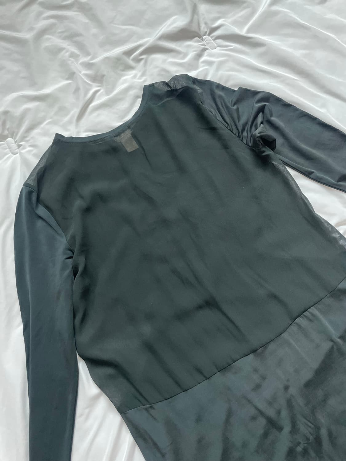 H&M 메쉬패널 원피스 상품이미지4