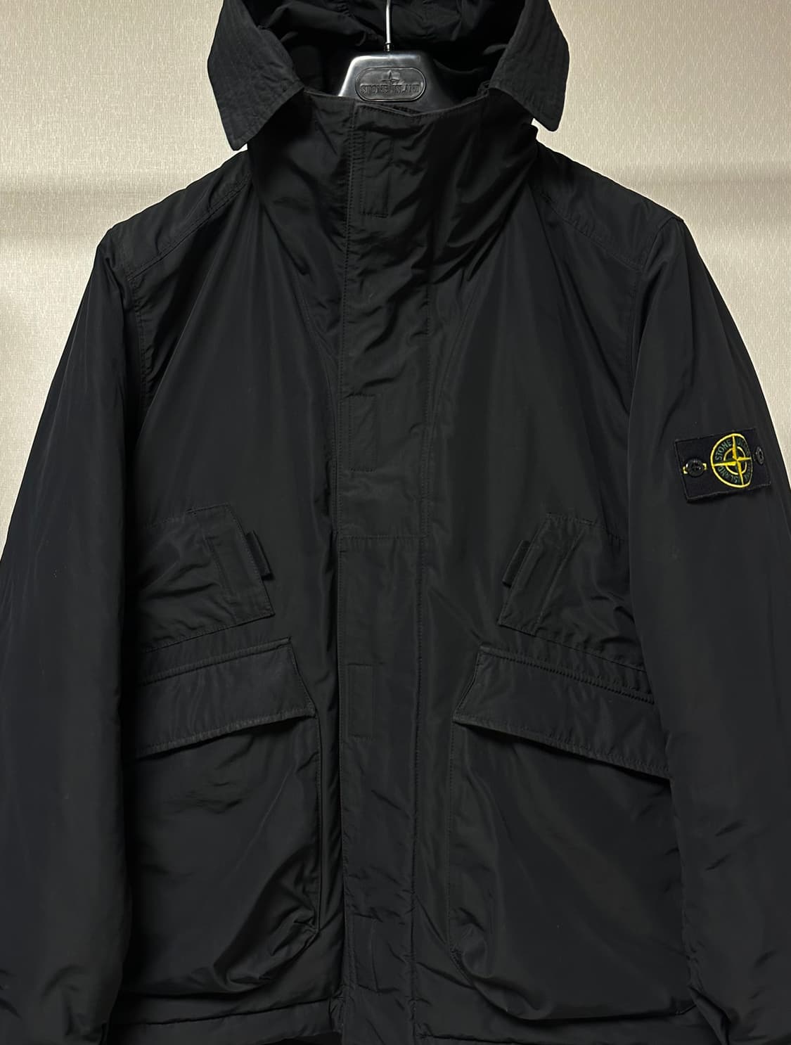 스톤아일랜드 마이크로랩스 탄창 패딩 XL(105-110) 블랙 상품이미지1