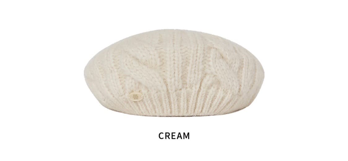 펀프롬펀 CABLE KNIT BERET 상품이미지4