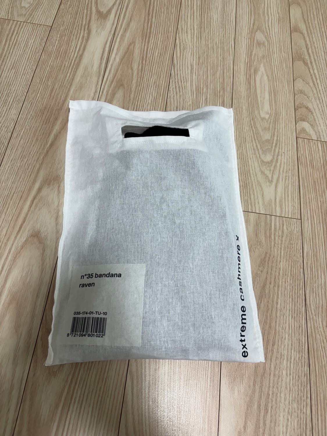 익스트림캐시미어 26ss 반다나 스카프 블랙 상품이미지2
