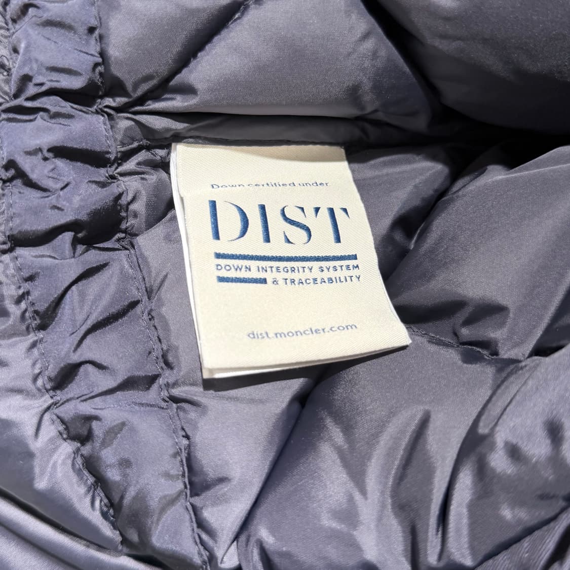 (A+/7) / 몽클레어 알레스 로고 패치 후드 롱패딩 네이비 상품이미지8