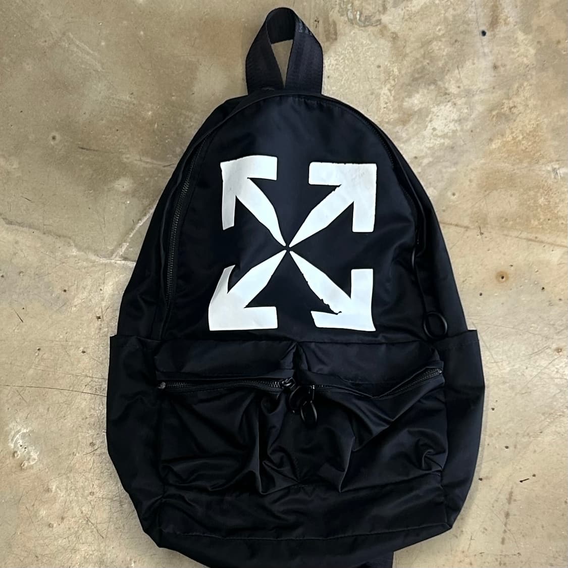 🫶🏻 새상품 오프화이트 Black 백팩 🫶🏻 상품이미지1