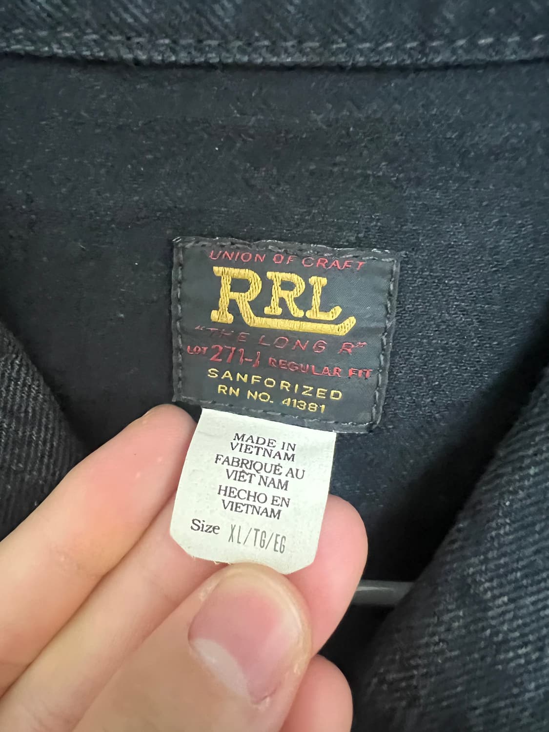 더블알엘 리랜드 블랙 lot271 XL 상품이미지2