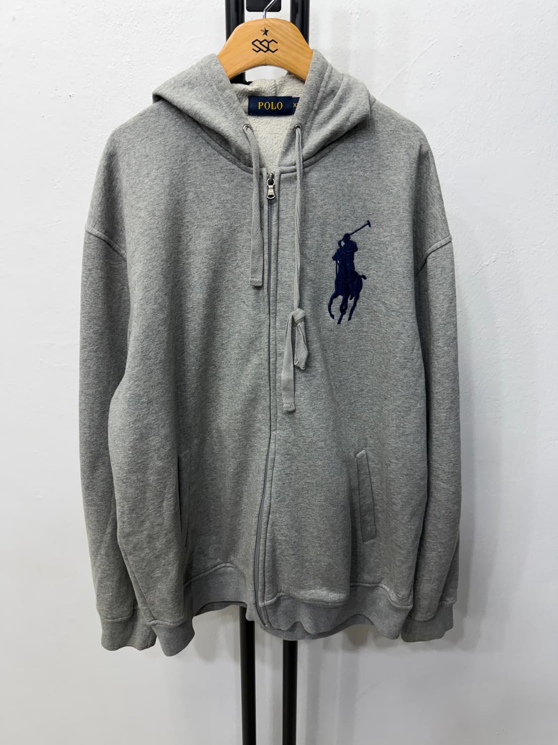 정품) 폴로랄프로렌 그레이 기모 후드집업 XL 상품이미지1