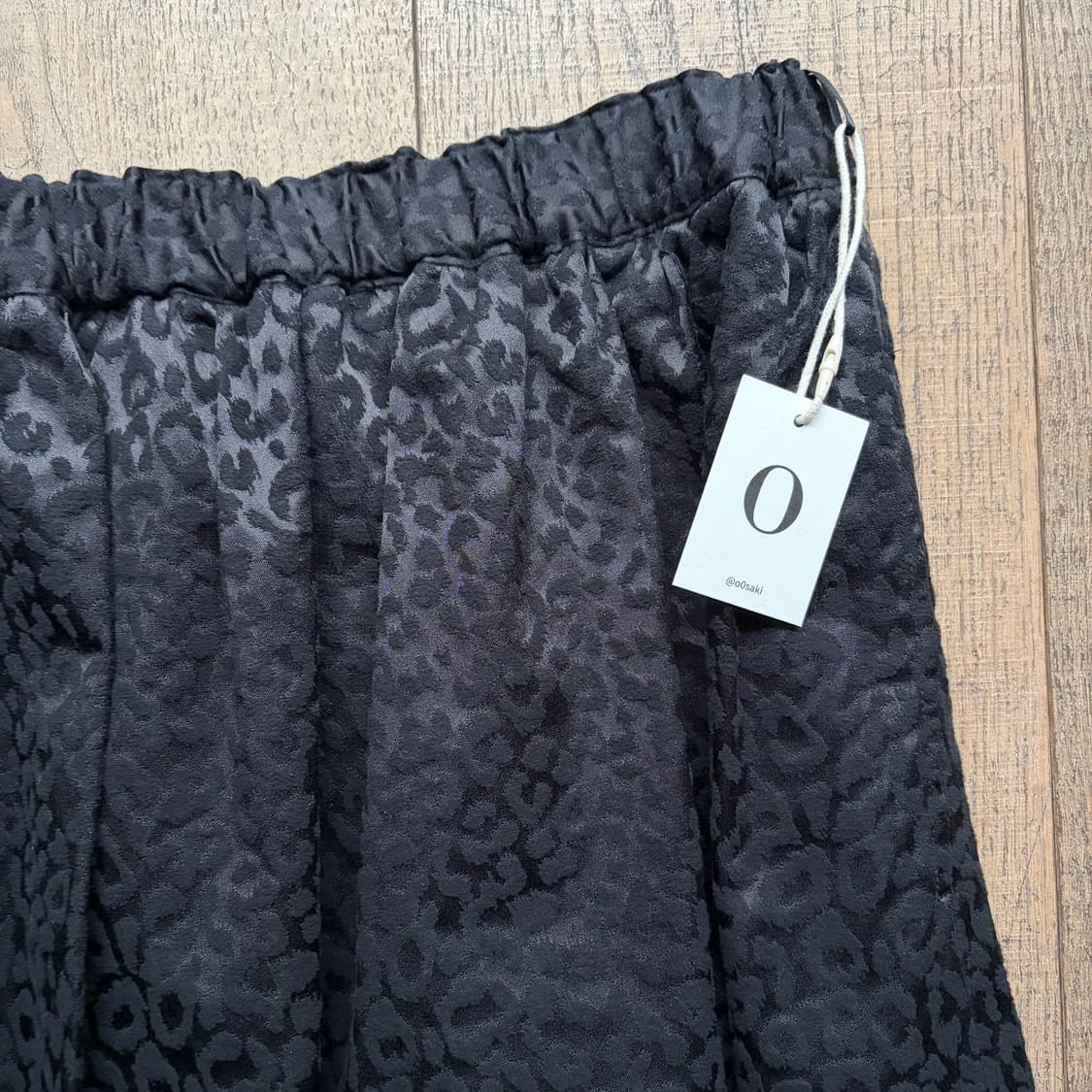 Fluffy Leapard Pattern Pleats Skirt 상품이미지4