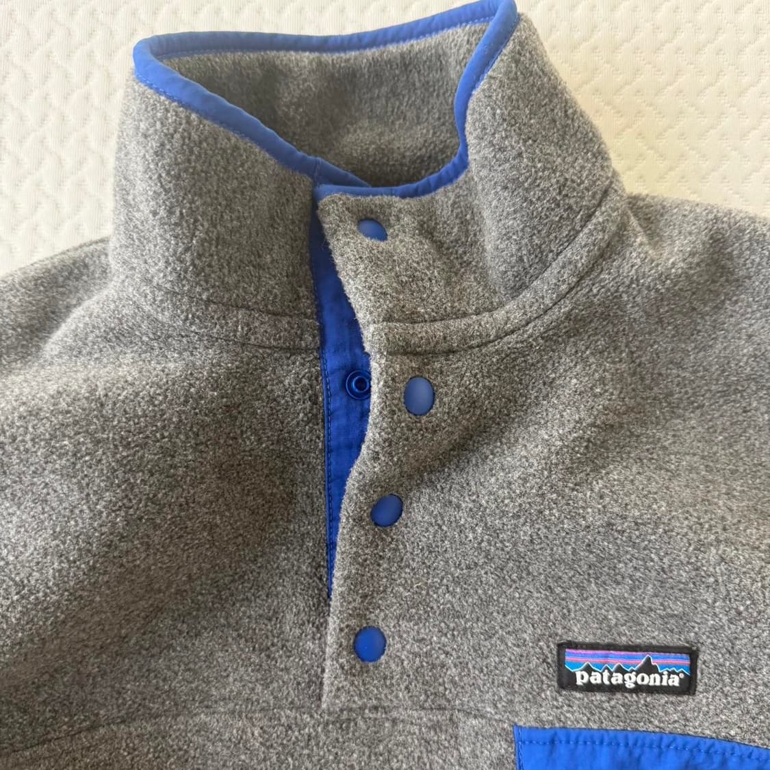 파타고니아 신칠라 스냅-T 그레이/블루 상품이미지2
