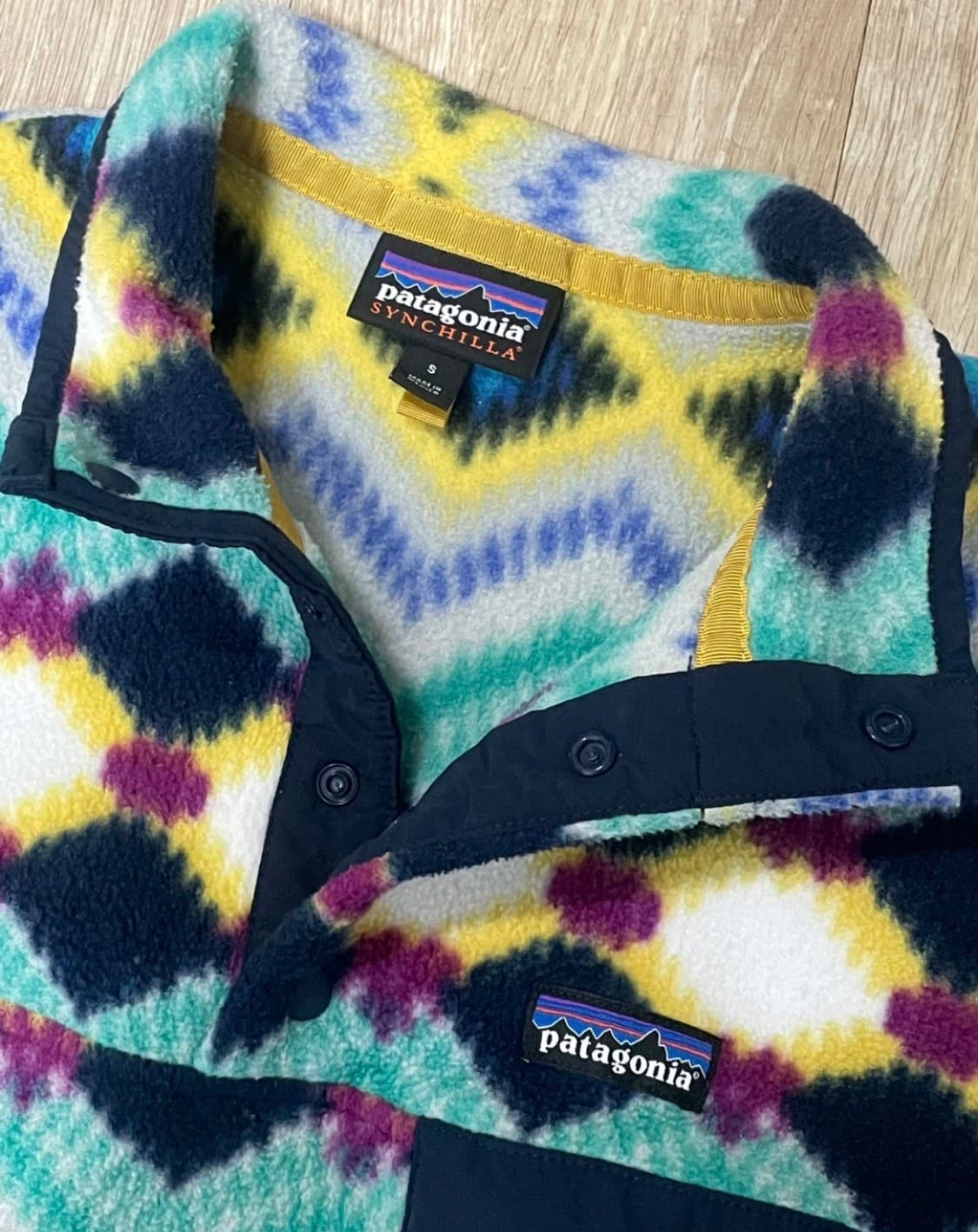 파타고니아 신칠라 s 패턴 아즈텍 플리스 후리스 아노락 맨투맨 상품이미지1