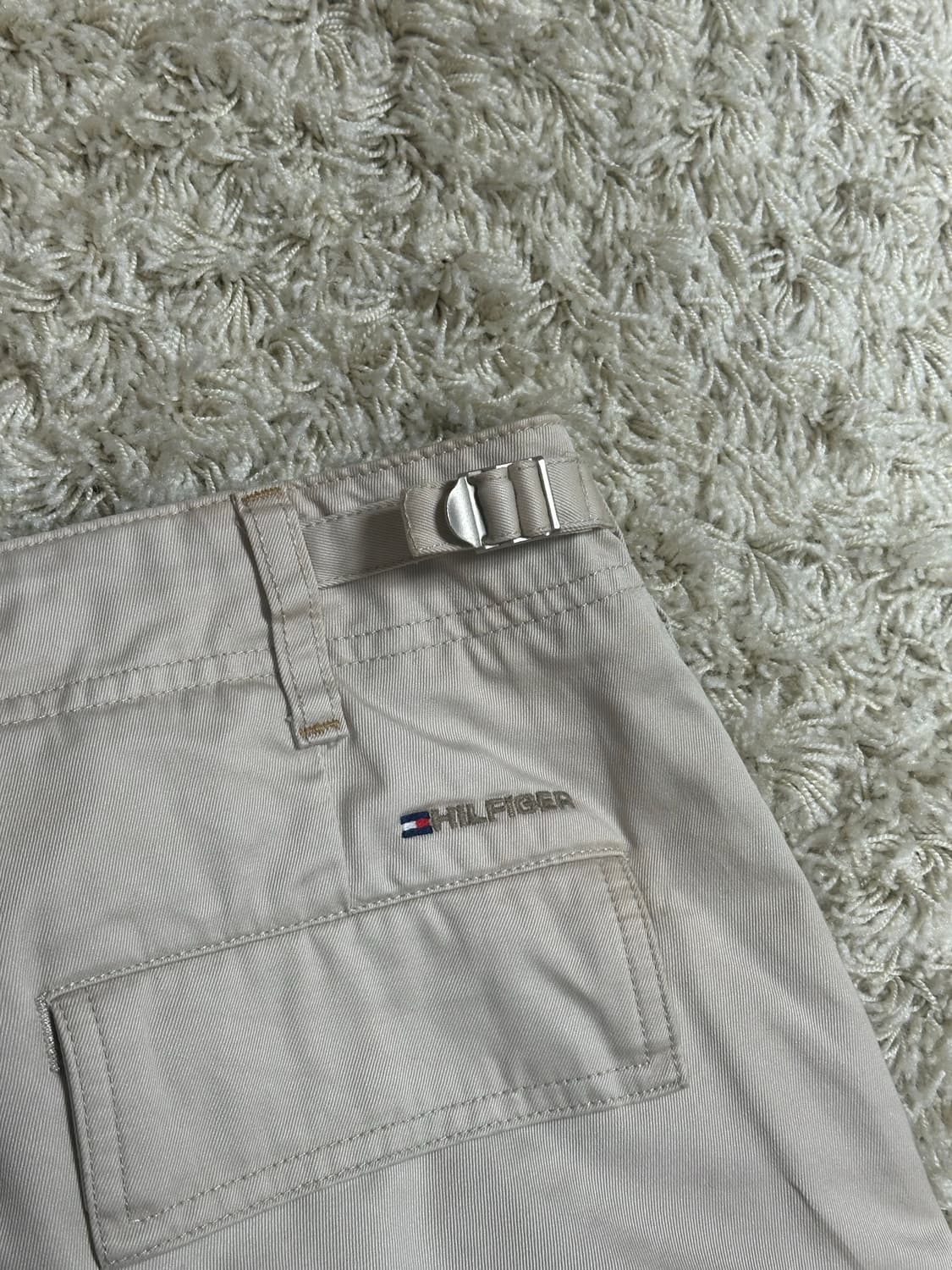 타미힐피거 빈티지 더블포켓 와이드 카고 팬츠 베이지 상품이미지1