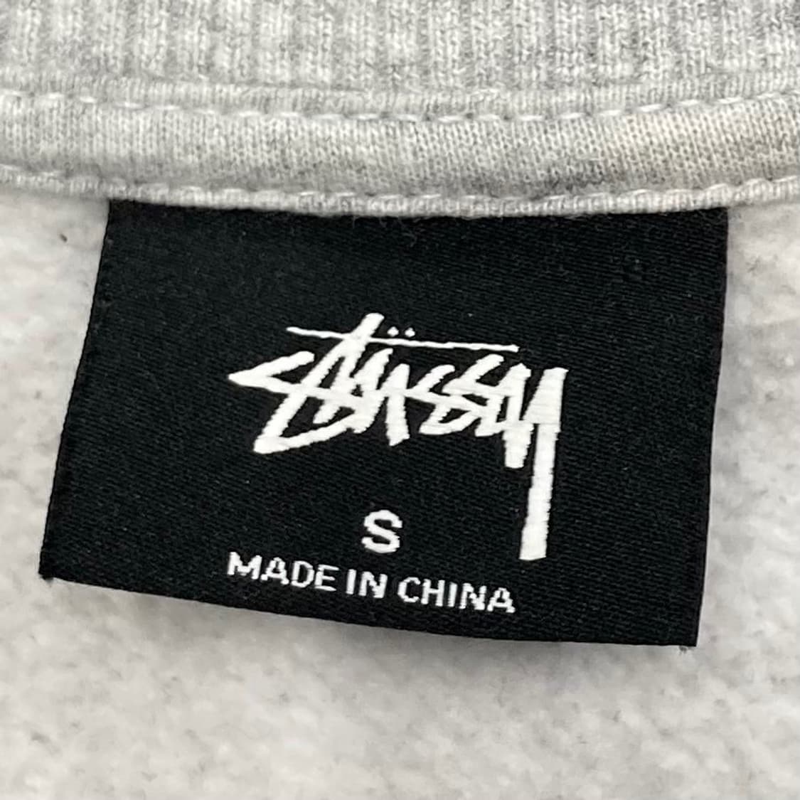 STUSSY 스투시 자수 스팰로고 그레이 스웻 맨투맨 상품이미지2
