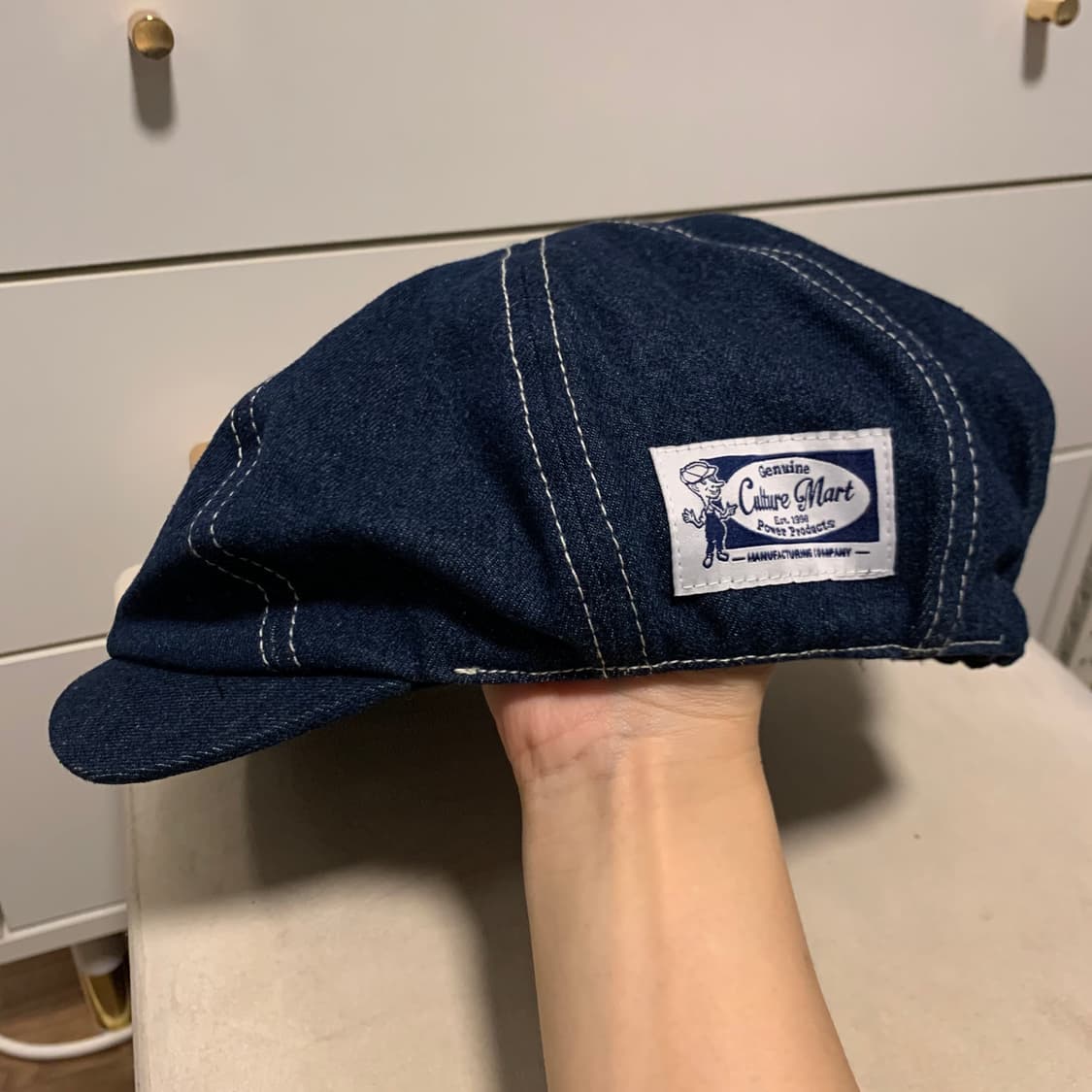 일본 빈티지 뉴스보이 캡 빵 모자 상품이미지5