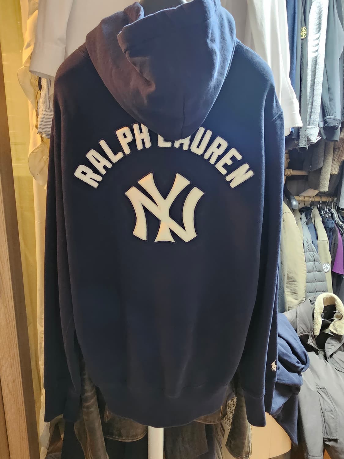 [L사이즈] 폴로 랄프로렌 양키스 플리스 후드 상품이미지4