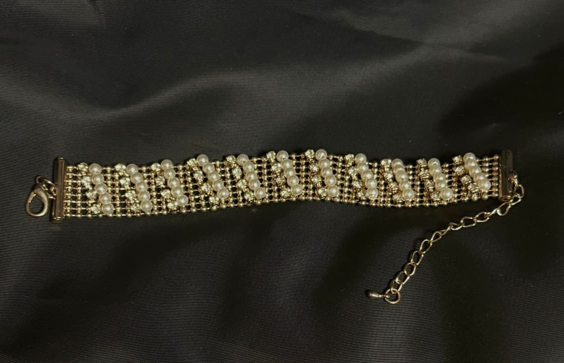 Gold/Pearl Bracelet 상품이미지1