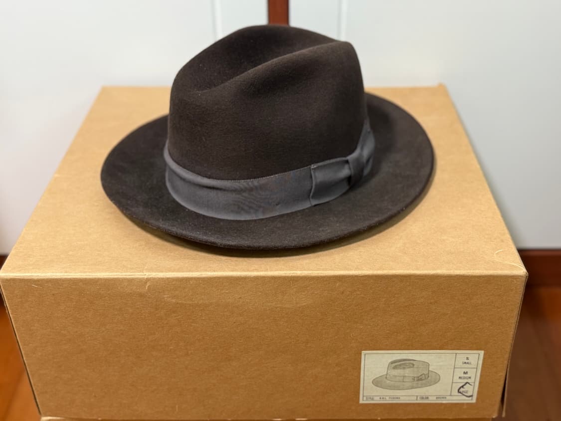 RRL 더블알엘 페도라 wool felt fedora brown L 상품이미지2