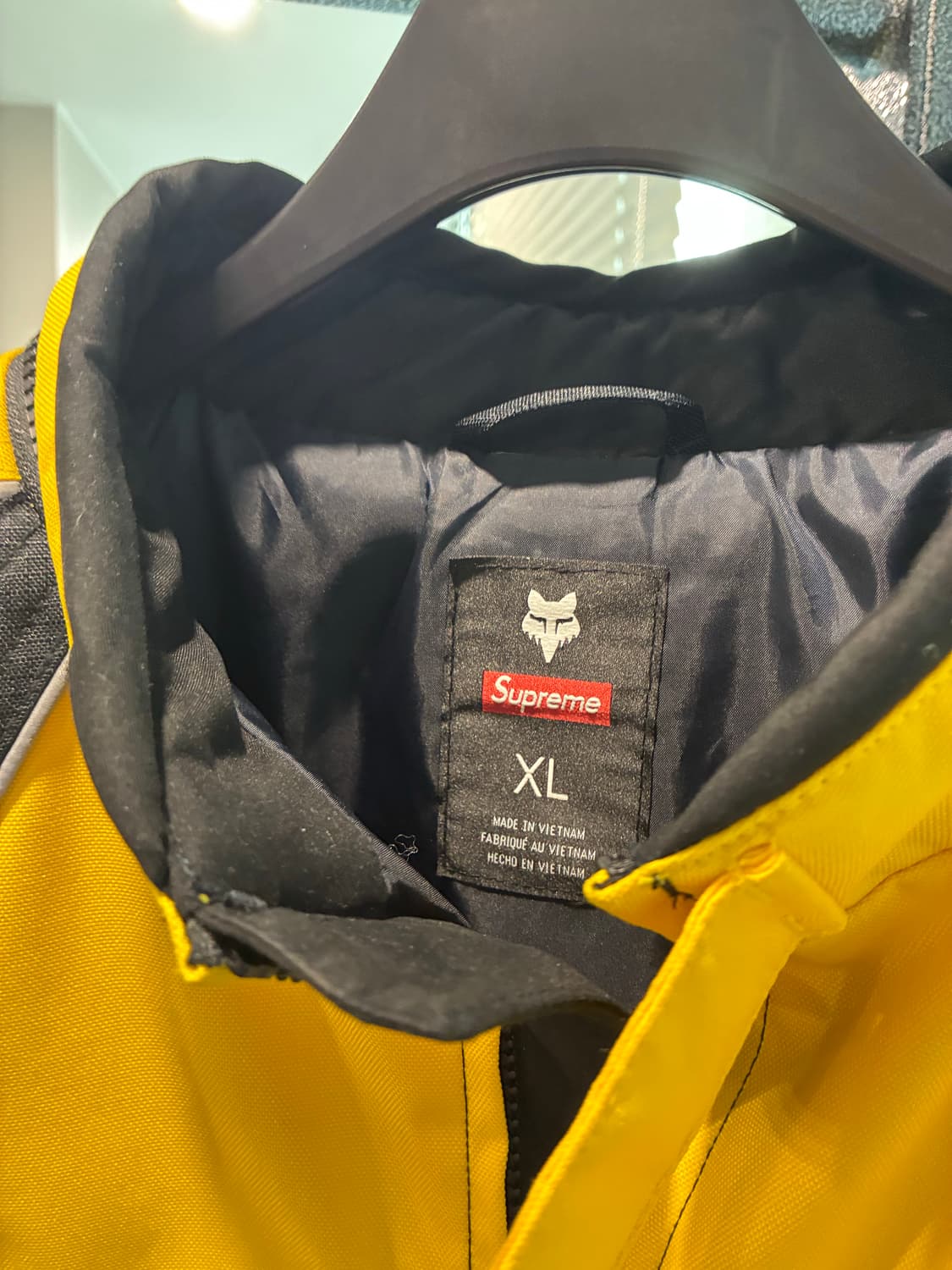 슈프림 x 폭스레이싱 자켓 옐로우 23FW XL 상품이미지4