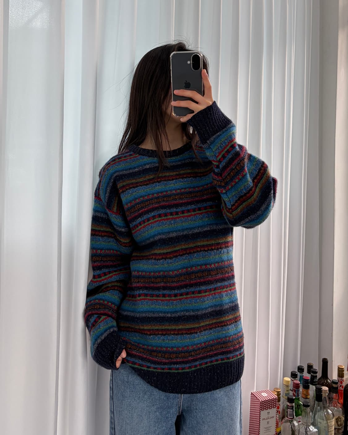 [S]아일랜드 페어아일 램스울 니트 상품이미지1