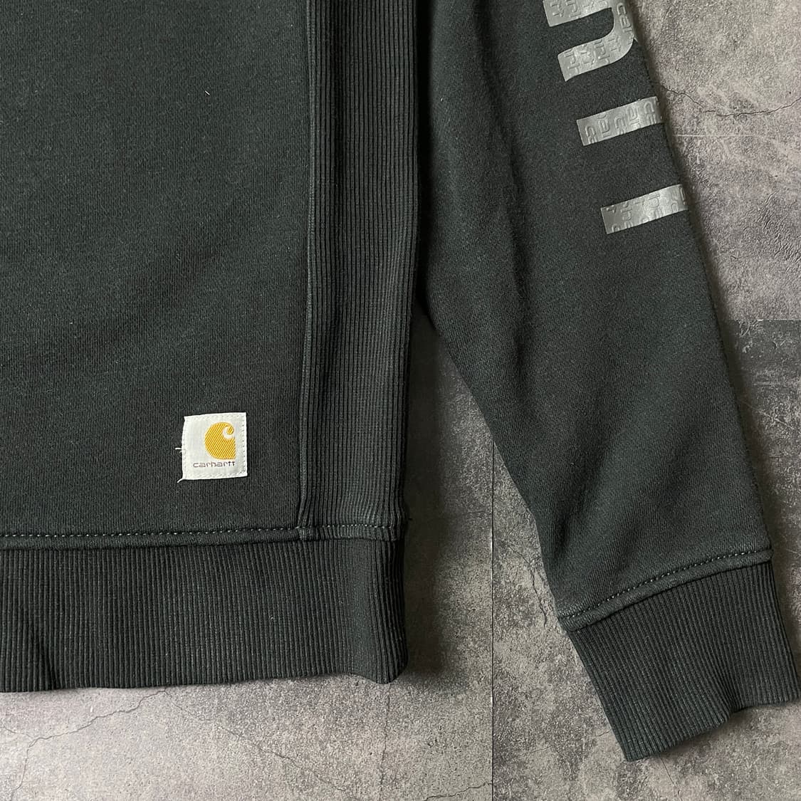 CARHARTT 칼하트 빈티지 블랙 롱 슬리브 스웨트셔츠 A00390 상품이미지3