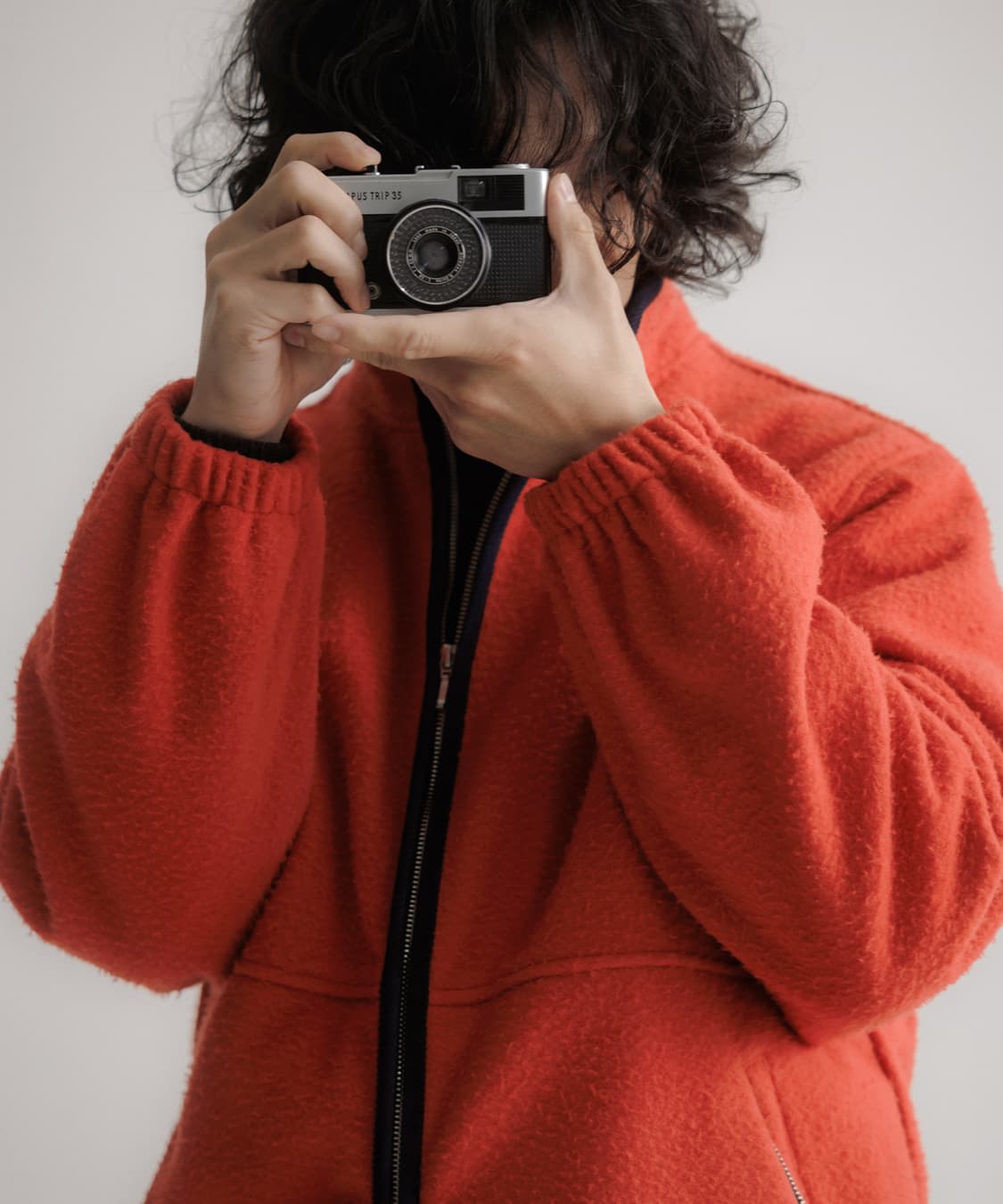 [L] 처칠롬퍼 카센티노 집업 오렌지 casentino zip up 상품이미지1