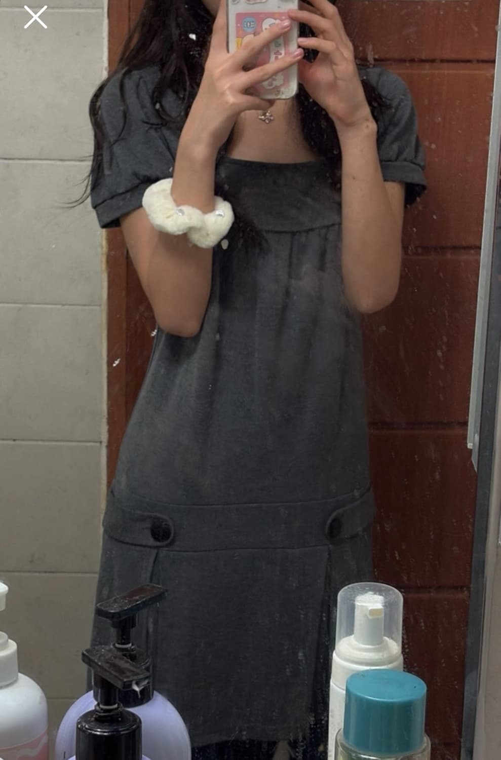 일본 빈티지 반팔 원피스  상품이미지1