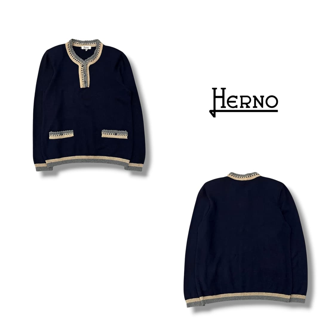  에르노 버튼카라 니트 y14105 상품이미지1