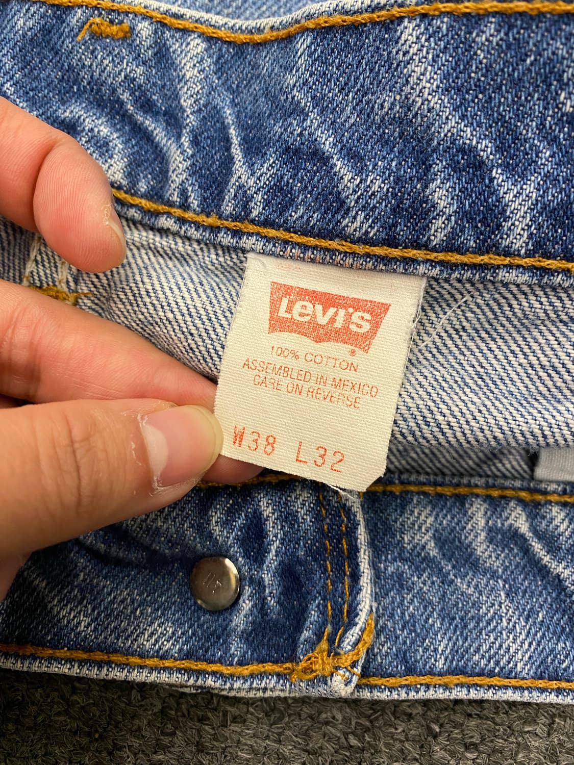90s Levis 리바이스 505 오렌지탭 데님팬츠 상품이미지7