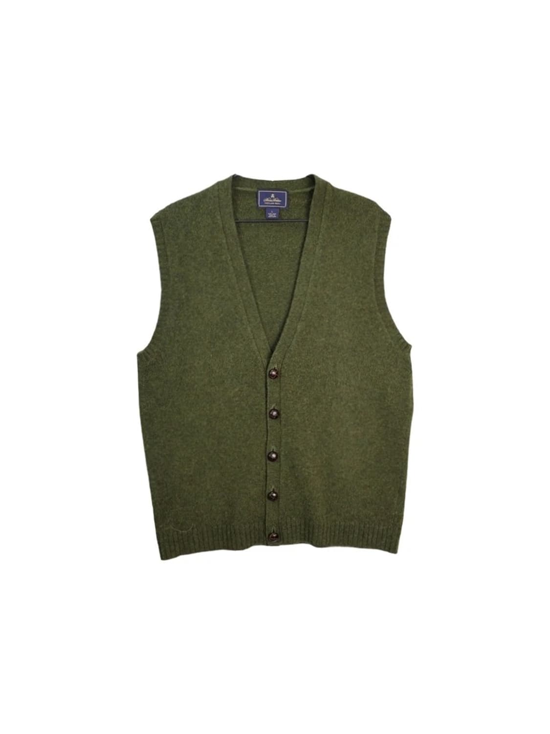 BROOKS BROTHERS 울 그린 조끼 가디건 상품이미지4