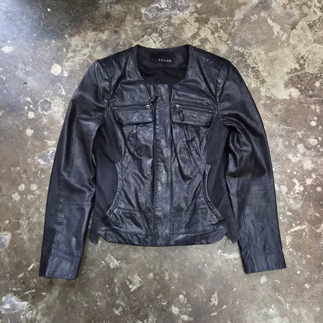 55) Celin.b 셀린비 양가죽 자켓 라이더자켓 상품이미지1