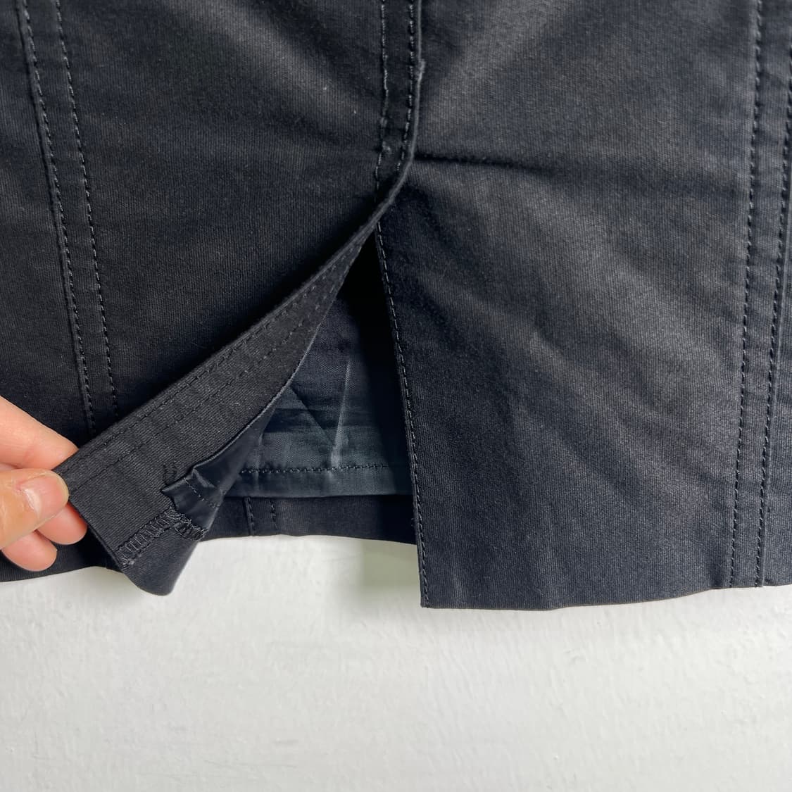 버버리 블루 라벨 블랙 미니스커트 36 상품이미지7