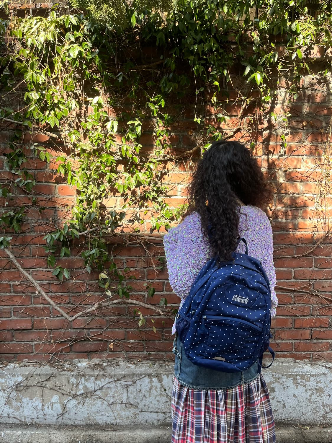 coleman 네이비 도트 백팩 상품이미지4