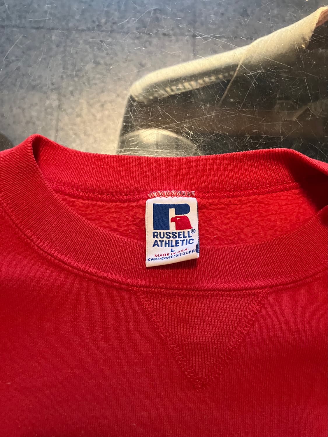 90s USA 빈티지 러셀 플레인 스웻 셔츠 맨투맨 상품이미지5