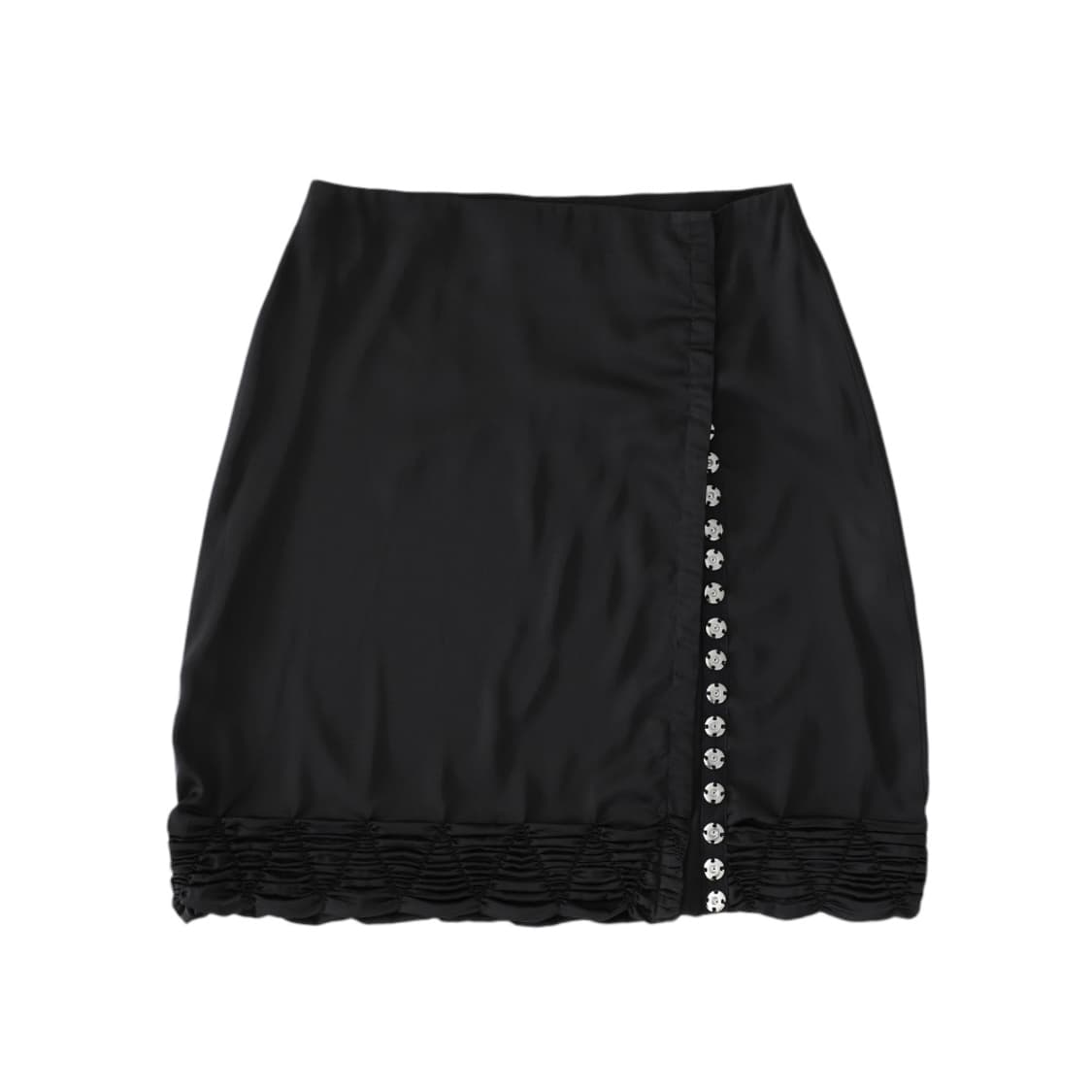 산코파퓨엘라 Silky rue wrap skirt (Black) 상품이미지2