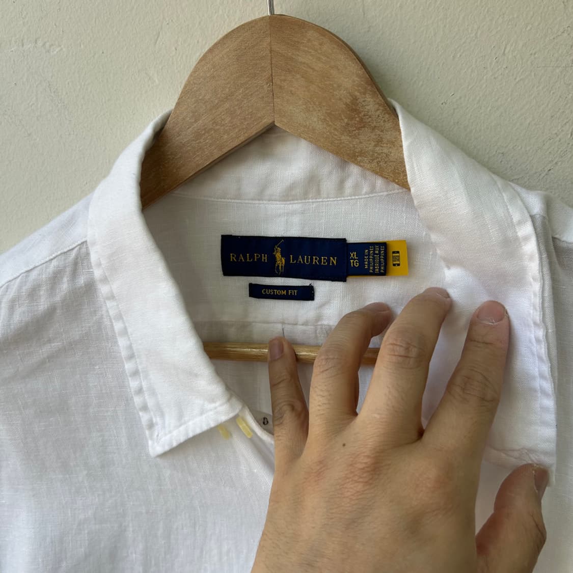 16724 - 폴로 랄프로렌 화이트 린넨 셔츠 상품이미지3