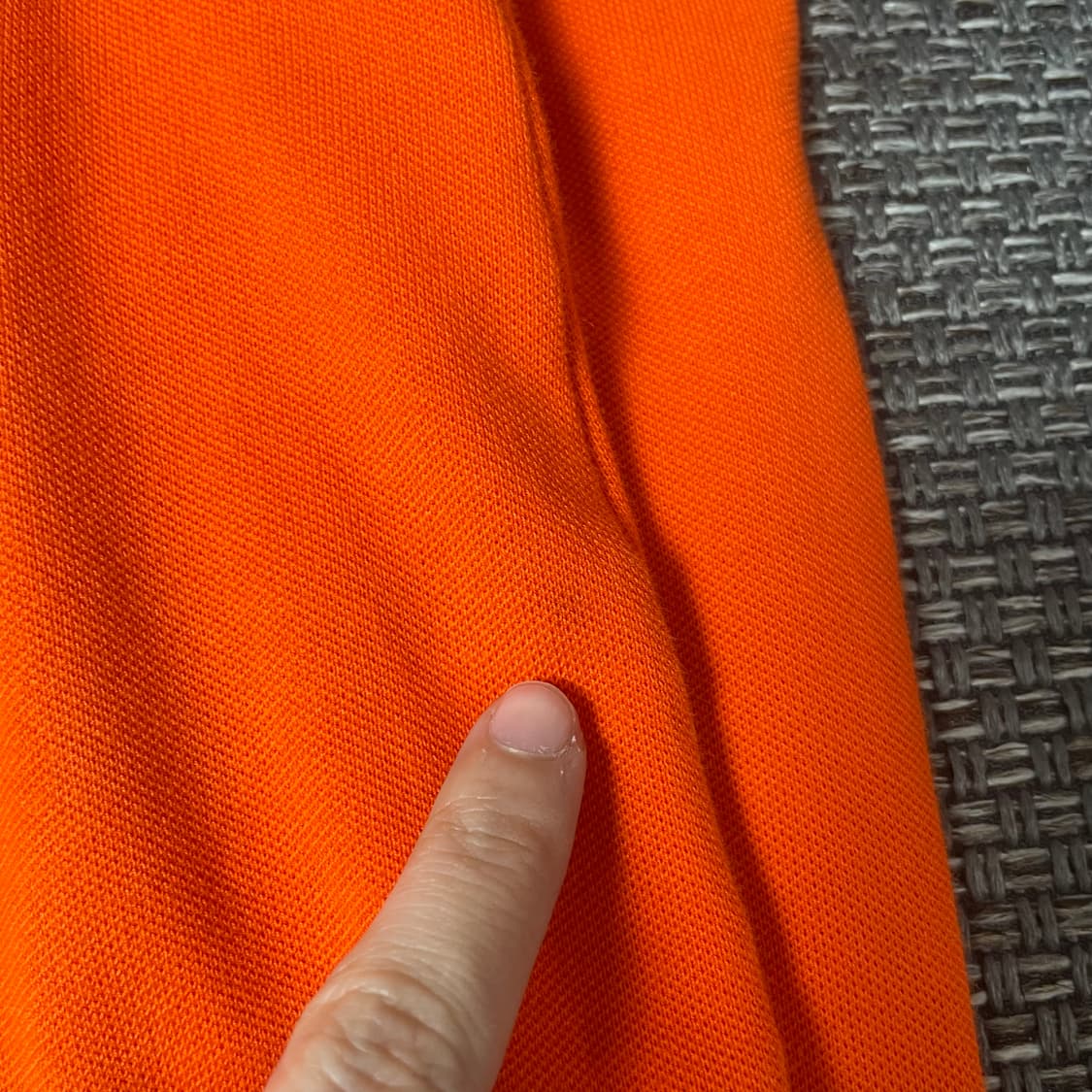 라코스테 미니로고 오렌지 슬림핏 PK 롱슬리브 36 상품이미지7