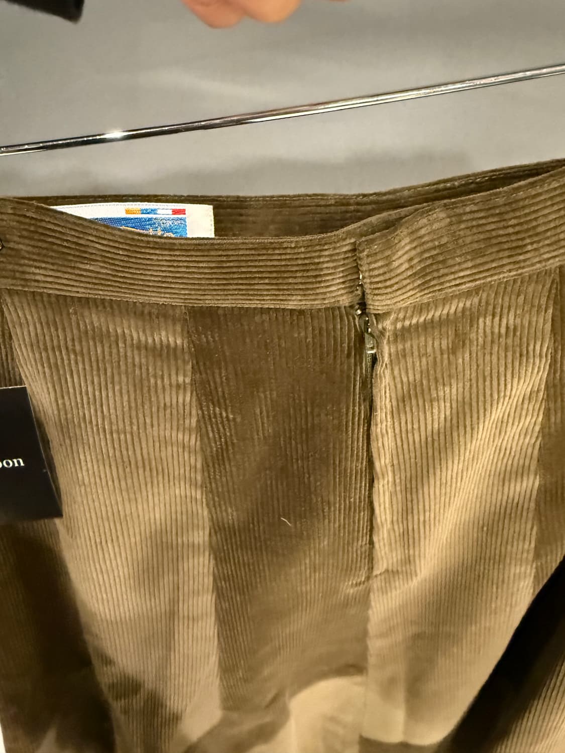 corduroy pattern detail midi skirt  상품이미지9